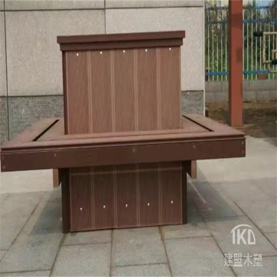 太原木塑花箱坐凳制作